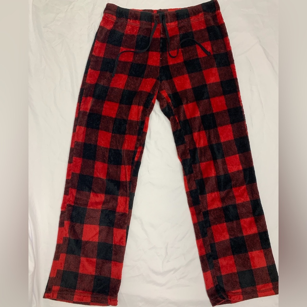 Red and Black Buffalo Check Pants